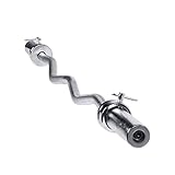 CAP Barbell Olympic EZ Curlstange, Chrom (neue Version), 119 cm (OBIS-47)