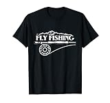 Fliegenfischen Forellen und Bergliebhaber Outdoor Fliegenrute T-Shirt