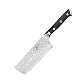 Zelite® Nakiri Damastmesser, Scharfes Küchenmesser 15,2 cm, Japanisches Messer für Zuhause &...