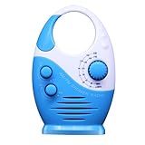 TEHAUX Wasserdichtes Duschradio Am Fm Mini Tragbar Bad Radio mit Starker Empfang für Badezimmer...