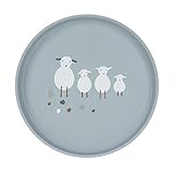 LÄSSIG Kinder Teller ohne Melamin, BPA-frei, für Spülmaschine und Mikrowelle/Plate Tiny Farmer...