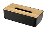 WENKO Kosmetiktuchbox Mod. Rotello, Box für Kosmetiktücher oder Taschentücher, Deckel aus Bambus,...