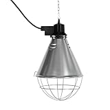 Kerbl Infrarot Wärmestrahler für Ferkel / Küken (ohne Lampe, Alu-Schirm ř 21 cm, Kabel 5,0 m,...