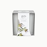 ipuro - dekorative ipuro white lily Duftkerze - minimalistische & puristische Duftkerzen im Glas -...