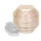 SULENO - Sauna Leuchte BELLA, Saunalampe, Saunaleuchte aus Holz, Wandmontage, Saunazubehör,...