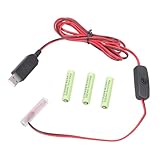 Dcaknri Kompaktes Konverterkabel USB 5 V auf 6 V mit Ein-/Aus-Schaltern für batteriebetriebene...