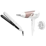 Rowenta Studio Dry Glow Haartrockner (2100 Watt), Rowenta Optiliss Haarglätter...