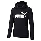 PUMA Damen Ess Logo Hoodie Tr Sweatshirt, Black, M