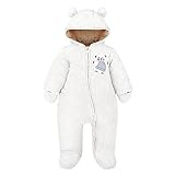 Vine Baby Schneeanzüge Winter Overall mit Kapuze Fleece Strampler Footed Spielanzug Mädchen Jungen...