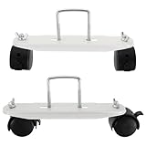 ULTECHNOVO 2 Paar Bewegliche Rollenhalter für Ölgefüllte Heizkörper – 360° Drehbare...