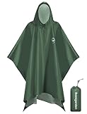 Beesgarden Leichter Wasserdichter Regenponcho mit TPU-Beschichtung, 8000mm Wasserdichte Bewertung,...