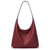 KALIDI Damen Shopper Handtasche Schultertasche PU Leder Tote Bag Vintage Hobo Tasche mit...