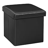 Bonlife Sitzhocker Mit Stauraum Sitzbank Faltbar Buecher Aufbewahrungsbox Klein Sitz Box Faltbox mit...