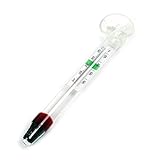 SunSun WDJ-02 Aquarium Thermometer -1–43 °C / 35–105 °F analoges Glasthermometer mit Saugnapf...