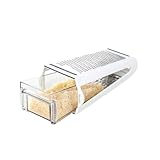 KOMUNJ käsereibe mit behälter - Professionelle Käsereibe mit Behälter Boxreibe Handreibe für...