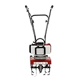 52cc Mikrogrubber, 1.9KW 2-Takt Motor Minigrubber, 6500-7000 U/min Rot und Schwarz Gartenfräse mit...