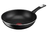 Tefal C38819 Hard Titanium Essential Wokpfanne 28 cm | Antihaftversiegelung mit Titanpartikeln |...