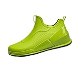 Regenstiefel Herren Halbhoch Bequem Gummistiefel Herren Halbhoch Leicht Rutschfest Außenschuhe...