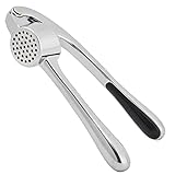 HiramWare Knoblauchpresse, Premium-Rostfreier Küchen-Knoblauchzerkleinerer mit ergonomischem Griff,...