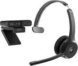 Cisco Paket – Headset 721, Wireless-Single-On-Ear-Bluetooth-Kopfhörer mit Webex Taste zusammen...