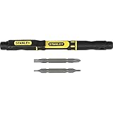 Stanley 66–344 M 4-in-1 Taschen-Schraubendreher,+PH1-4mm(5/32') ,+PH0-3mm(1/8')