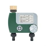 Snowchecking Gartenschlauch-Timer mit zwei Ausgängen, elektronischer Wasser-Timer, automatischer...