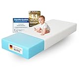 Arensberger Kindermatratze Babymatratze Nora | 70x140cm Höhe 12cm | Bezug waschbar & abnehmbar |...