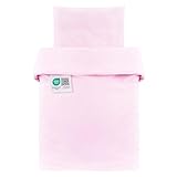 MAKIAN Baby Bettwäsche Set - 80x80 cm / 35x40 cm - 2-teilige Kinderbettwäsche (Deckenbezug,...