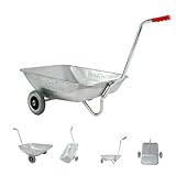 TRUTZHOLM Schubkarre Einhandkarre Friedhofskarre Pflanzkarre Gartenkarre Handwagen Traglast 100 kg...