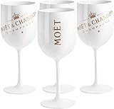 EATAN Champagner Becher,Champagnerglas für Kunststoff Moët &Chandon Ice Imperial Champagner...