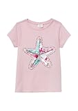 T-Shirt im A-Shape mit Wendepailletten zartrosa 140