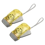 MARKELL 2 x 3 Dynamo Wind Up Taschenlampe, Handpressung, Kurbel, Naturkautschuk, Taschenlampe, ohne...