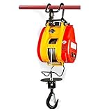 FHSLKXIM Elektrisches Hebezeug 220 V, Tragbare Kleine Kranwinde, Homelift, 180 Kg, 30 M...
