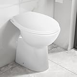 Willood Hohe Spülrandlose Toilette für Größere Menschen Senioren Soft-Close Absenkautomatik...
