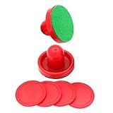 SUPVOX Air Hockey Pucks und Pushers und Runde Ersatzteile Inklusive Filz Langlebiges Zubehör für...