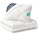 Baby Bettdecke und Kissen Kinderdecke 100x135 cm - Kinderbettdecke Kinder Bettdecken Set und Decke...