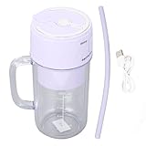 Tragbarer Mixer Multifunktional effizient wiederaufladbare 10 Blätter tragbare Saftbecher für...