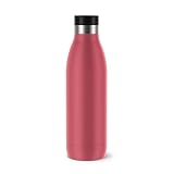 Emsa N31123 Bludrop Isolier-Trinkflasche | 0,7 Liter | Pulverbeschichtung | Edelstahl | Quick-Press...