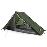ATTONER Trekkingstock Zelt 3-Jahreszeiten Rucksackzelt Wasserdichtes Wanderzelt für 2 Person oder 2...