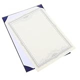 WEKADRIN Leichter und Tragbarer Zertifikathalter aus Papier und Seidenstoff Eleganter und...