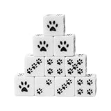 Würfel-Set – 1,6 mm, aus Harz, D6, Cartoon-Bärentatze, Deko-Set für Brettspiele, Unterhaltung,...
