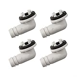 babominimer Kunststoff-Ablaufschlauchverbinder für Klimaanlagen, Winkelverschraubung mit...