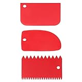 nuoshen Teigspachtel Set，3 Stück Teigkarte Teigschaber Teigschaberkarte Teigschneider...