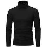 Rollkragenpullover herren,Herren Rollkragenshirt Langarm,Herren Rollkragenpullover Regular Fit...