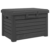 vidaXL Outdoor-Kissenbox Anthrazit 73x50,5x46,5 cm Polypropylen