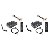 Kznifmk 2 x ISDB-T 1080P HD Set Top Box TV-Receiver für digitale Video-Streaming, terrestrisch, mit...