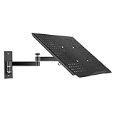 Drall Schwarze universal Wandhalterung mit Ablage Adapterplatte für Laptop Notebook Netbook Tablet...