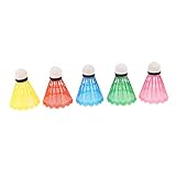 Abaodam 6 Stück Bunte Badminton Shuttlecocks Leichte und Langlebige Federbälle für Outdoor...