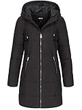 ONLY Damen Lange Puffer Jacke | Warmer Stepp Wintermantel mit Kapuze | Wattierter Blouson ONLDOLLY,...