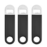 3 Stück Flaschenöffner Edelstahl, Edelstahl Barkeeper Bierflaschenöffner 6cm Beschichtet...